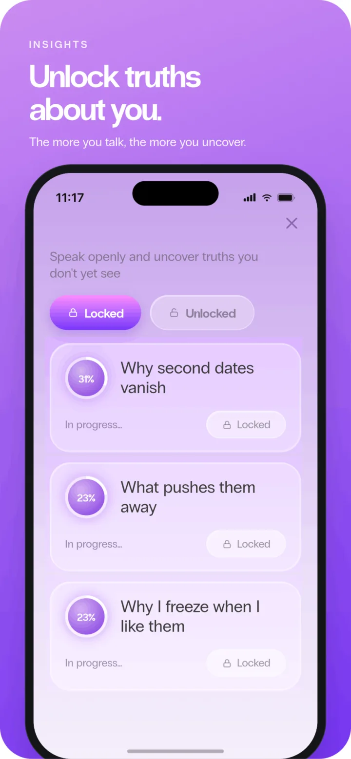 Insights — unlock truths about yourself as you talk